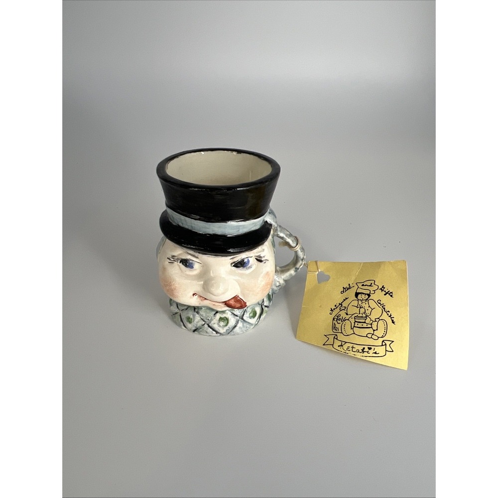 Vintage Mini Toby Jug Signed O'Daniel Ketabi's Hand Painted Character Mug Studio